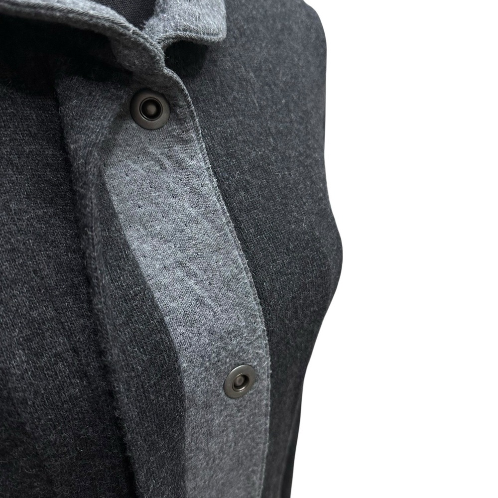 Horny Toad Monterosa Car Coat Wool Blend Size Small Charcoal Grey Pockets - Picture 4 of 11